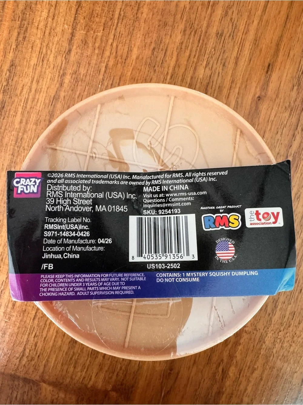 RMS Mystery Dumpling Neon Edition Viral Squishy Super Rare Tie Dye. Sealed NWT